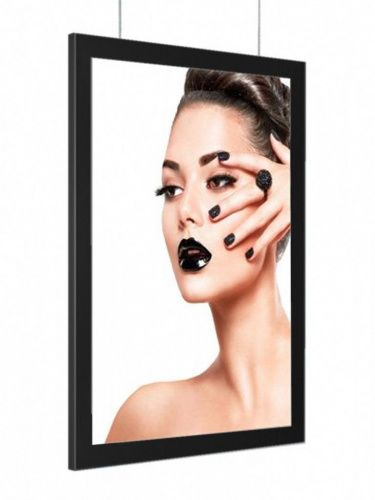 Световая панель Магнетик двусторонняя подвесная А4, матовый черный в Москве - картинка, изображение, фото